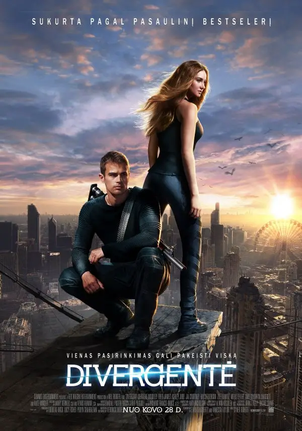 Filmo "Divergentė" plakatas