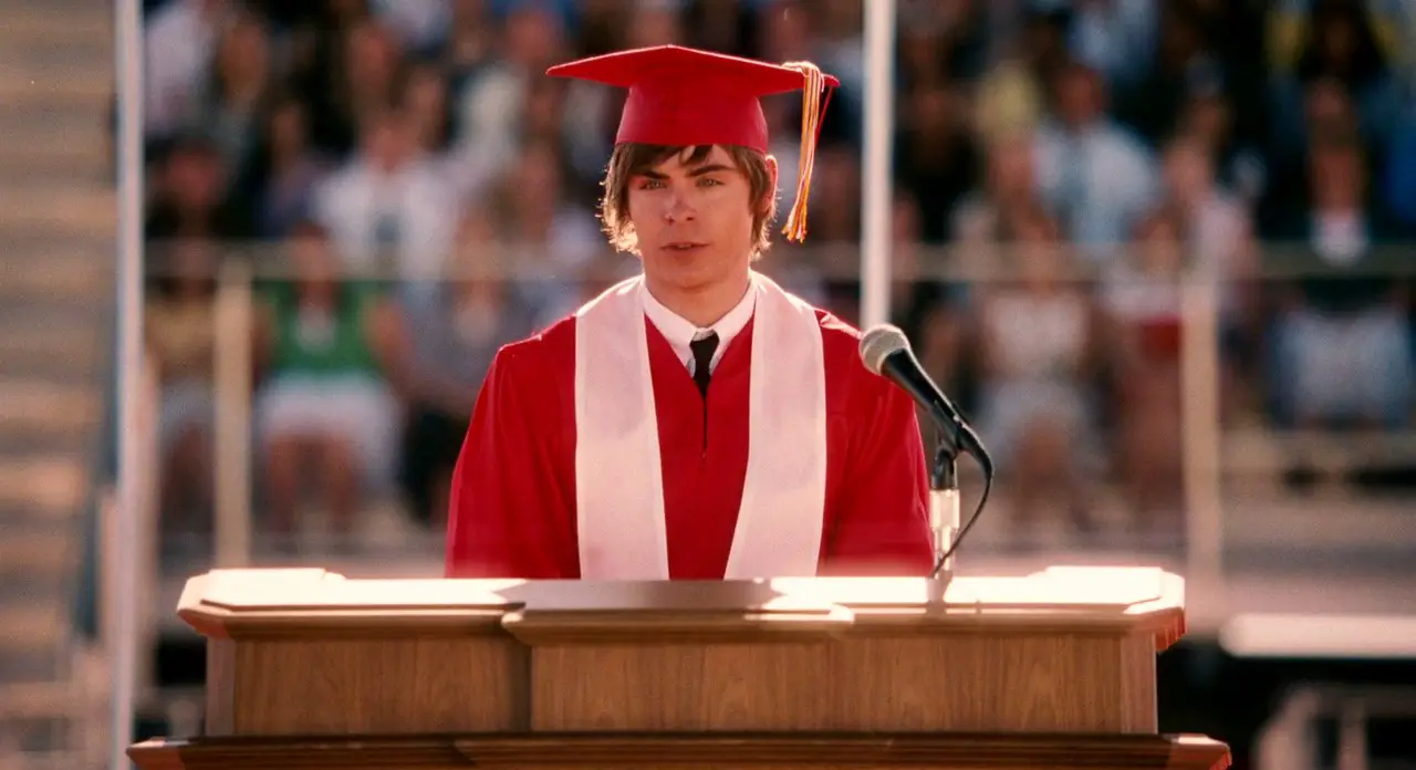 Aktorius Z. Efronas juostoje „Mokyklos miuziklas“ (angl. „High School Musical“)