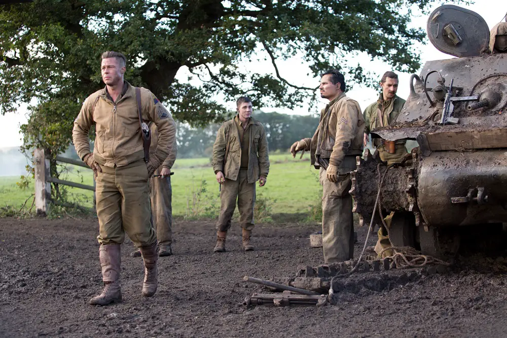 Bradas Pittas filme „Įniršis“ karo įkarštyje demonstruos neįtikėtiną tvirtybę ir įkvėps karius (2)