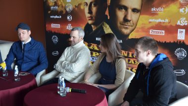 Vilniuje pristatytas naujasis lietuviškas filmas „Traukinio apiplėšimas, kurį įvykdė Saulius ir Paulius“ (1)