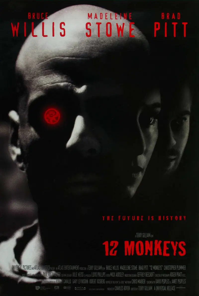 Filmo "Dvylika beždžionių" plakatas
